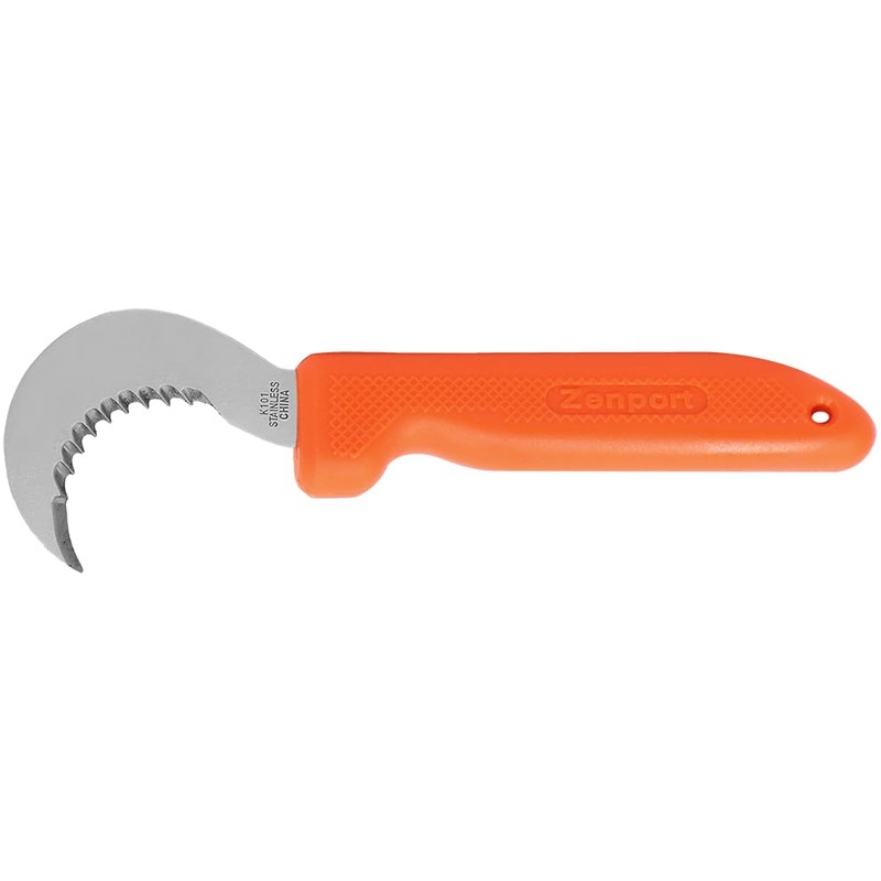 Zenport K101 Harvest Utility Knife, Grape and Melon, 3-Inch Hooked