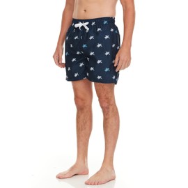 Kanu Surf Men's Havana Swim Trunks (Regular & Extended Sizes), Terrapin Navy/White, Medium