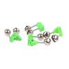 50Pcs 4.5cm Outdoor Twin Bells Ring Fishing Rod Clamp Bite