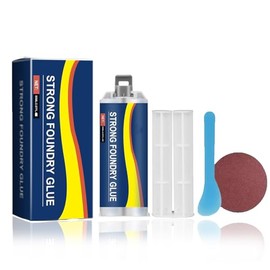 2pcs Strong Foundry Glue for Metal, Metal Repair Glue,Heavy Duty, Clear, High Viscosity Gel