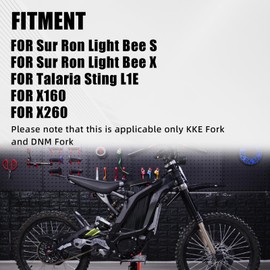 BAOUFF Front Fork Axle Nut for Surron,M16x1.5 Front Wheel Axle Nuts Screws for Dirt Bike Sur Ron Light Bee S/Light Bee X/Talaria Sting L1E/X160/X260- Red