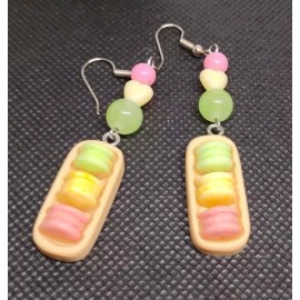 Pastel Macaroon Dangle Earrings