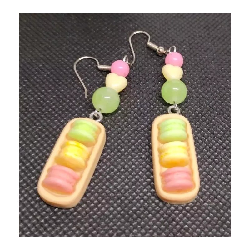 Pastel Macaroon Dangle Earrings