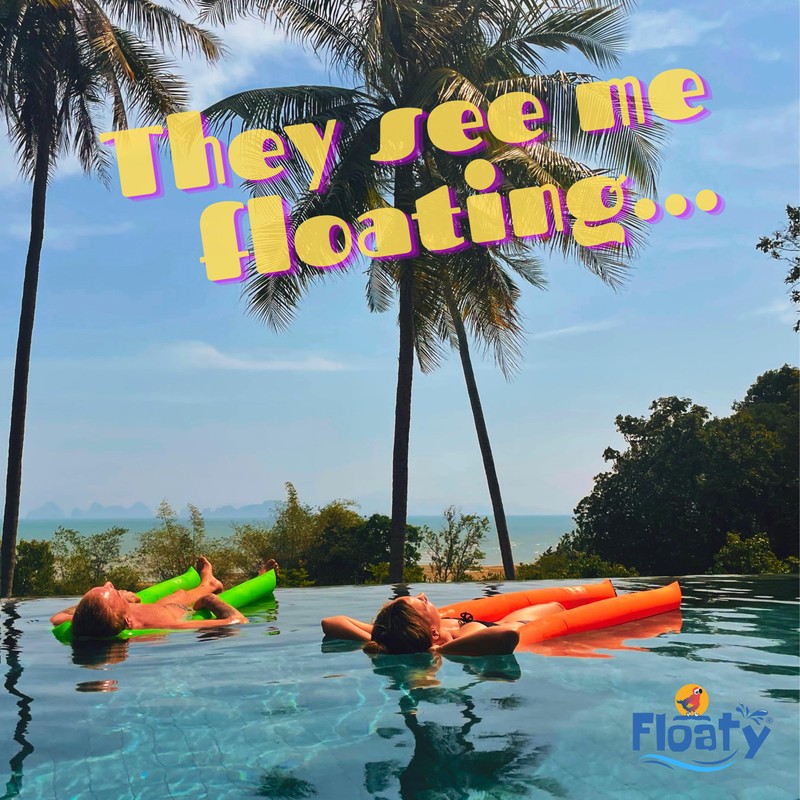 Floaty® Net Bed, Water Hammock & Transport Bum Bag, Inflatable