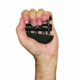 CanDo GripMaster Hand Exerciser, Black, X-Heavy Tension