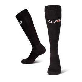 High Quality Bamboo Compression Socks for Men and Women, Superior Wearing Comfort, Flat Toe Seams, Reduce the Risk of Swollen, Painful and Tired Legs. Made in EU, blue, m