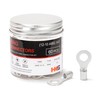 HKS 60PCS Non-Insulated Ring Terminals, 1/4” Stud, AWG 12-10 (4-6mm²)