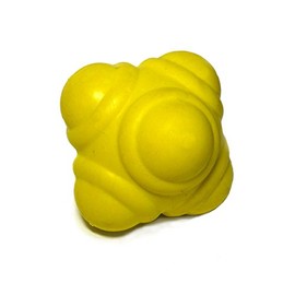STOP! Fitness - SAQ and Reaction Ball for the Development of Speed Strength and Reaction Speed - Diameter 7 cm - Includes Instructions with Exercise Examples (Yellow)