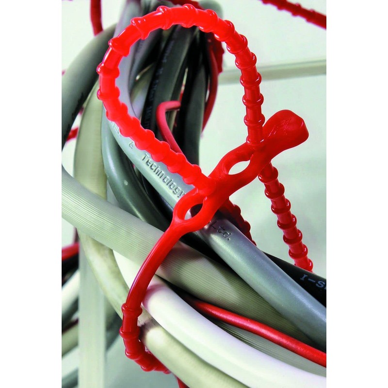 Sapiselco Click "Tie" Red 3.8 mm X 240 mm Max