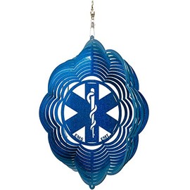 SWEN Products Emergency Medical Services EMS Paramedic Metal Wind Spinner