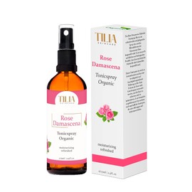 Organic Rose Damascena Face Toner by TILIA Skincare - 100% Natural & Moisturising - Moisturising Boost for Your Face