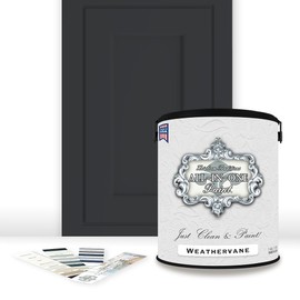 ALL-IN-ONE Paint, Durable cabinet and furniture paint. Built in primer and top coat, no sanding needed. Includes our 30 featured color card - Weathervane, Gallon