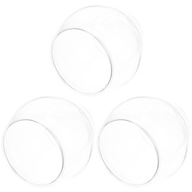 Alipis Round Fish Bowls Plastic Globe Flower Vase, Aquarium Small Fish Tank Fish Breeding Box Hydroponics Plant Holder, 3Pcs