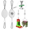 Plant Pulleys for Hanging Plants, Heavy Duty Retractable Hangers, 304