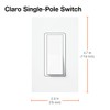 Lutron Claro 15 Amp Single-Pole Rocker Switch with Locator Light,