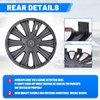 AUTOWIKI 15" Wheel Rim Covers Universal Hubcaps, Hubs Snap on