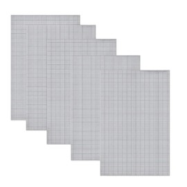 5Pcs Plastic Mesh Sheet,Canvas Sheets,Buckram,Mesh Fabric for Mask Eyes,White Flexible Eye,Gauze Hollow Mat Rigid Material A4 Square Small Hole Pads Kit,for Crafts Embroidery,Cross Stitch (White)