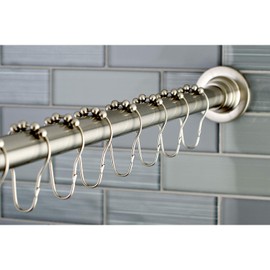 Kingston Brass SCC3118 Edenscape Shower Curtain Rod, Brushed Nickel