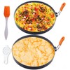Large 2 Packs 8" Omelette Ring for Griddle,Stainless Steel 8 Inch Griddle Omelet Rings,Non-Stick Pancake Egg Ring Round Omelette Rings Omelet Mold Muffin Mold Silicone Handle