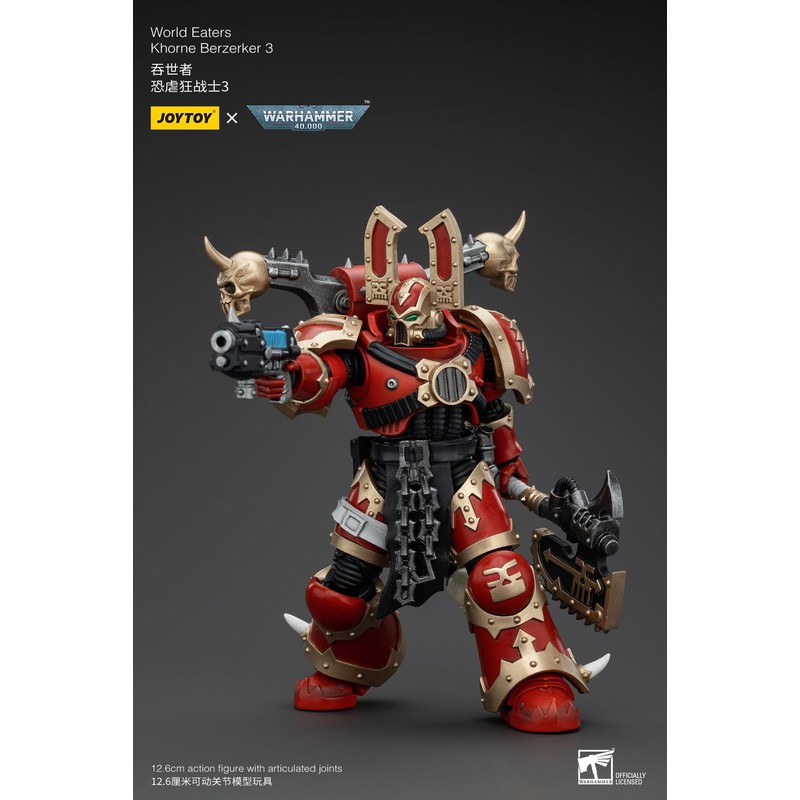 JoyToy Warhammer 40k: World Eaters Khorne Berzerker 3 1:18 Scale
