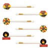 3/6 Pairs Juneteenth Hair Clips for Women African Map Hair