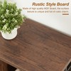 HOMISSUE Sofa Console Table, Rustic Console Table with 3-Tier Storage,