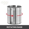 Oggi Jumbo Stainless Steel Rotating Utensil Holder with Removable Divider