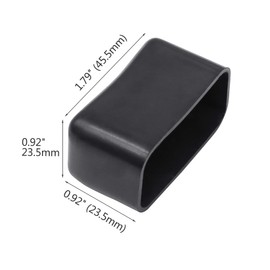 Abeicy 50 Pack 1-5/8"x7/8" Strut Channel Caps, Black Plastic Square End Cap for Struts End to Protect The End of The Unistrut Channels