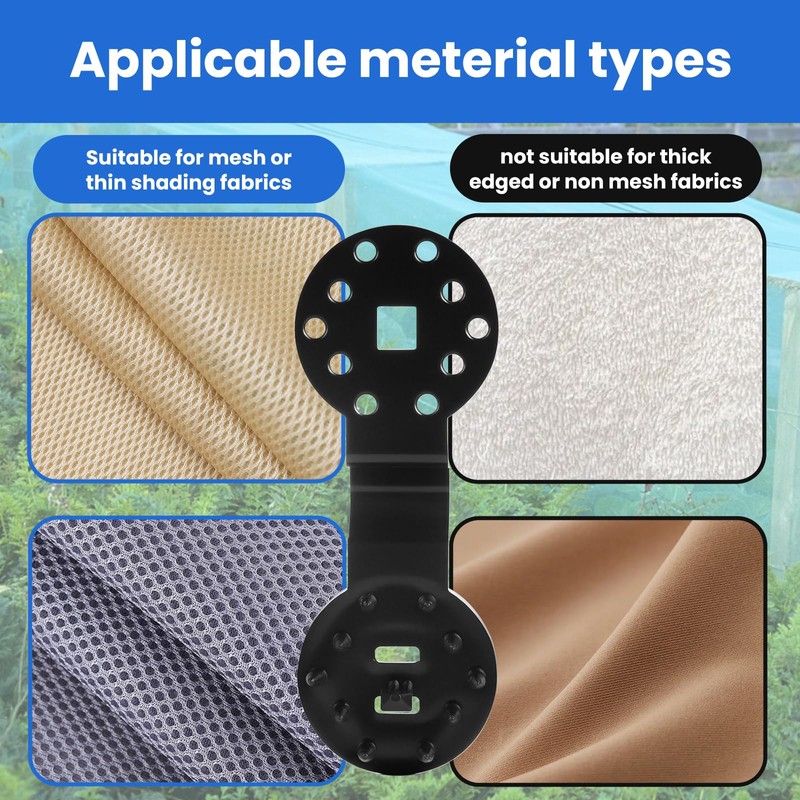 HATJICB Sunscreen Net Clips Heavy Duty Plastic Shade Cloth Clips