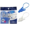 Towa Sangyo Neosul Clothespins Pinch with String White Blue Approx.