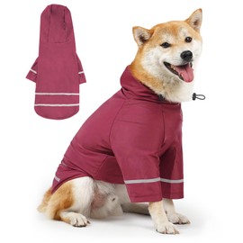 Dotoner Dog Hoodies Windproof & Warm Dog T-Shirt with Reflective Stripes Quick-Dry Fabric Dog Clothing Suitable for Medium to Large Dogs