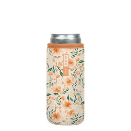 Sok It CanSok Sleeve for Beer & Soda Insulated Neoprene Cover (Blush Blossoms, 12oz Slim Can Sleeve)