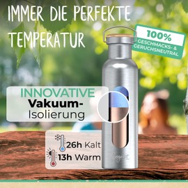 freigeist ESPRIT LIBRE Stainless Steel Thermos Flask, Double-Walled, 350/500/750/1000 ml