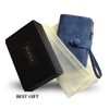 PofeeXIO Womens Small Bifold Leather Wallets RFID Ladies Wristlet with