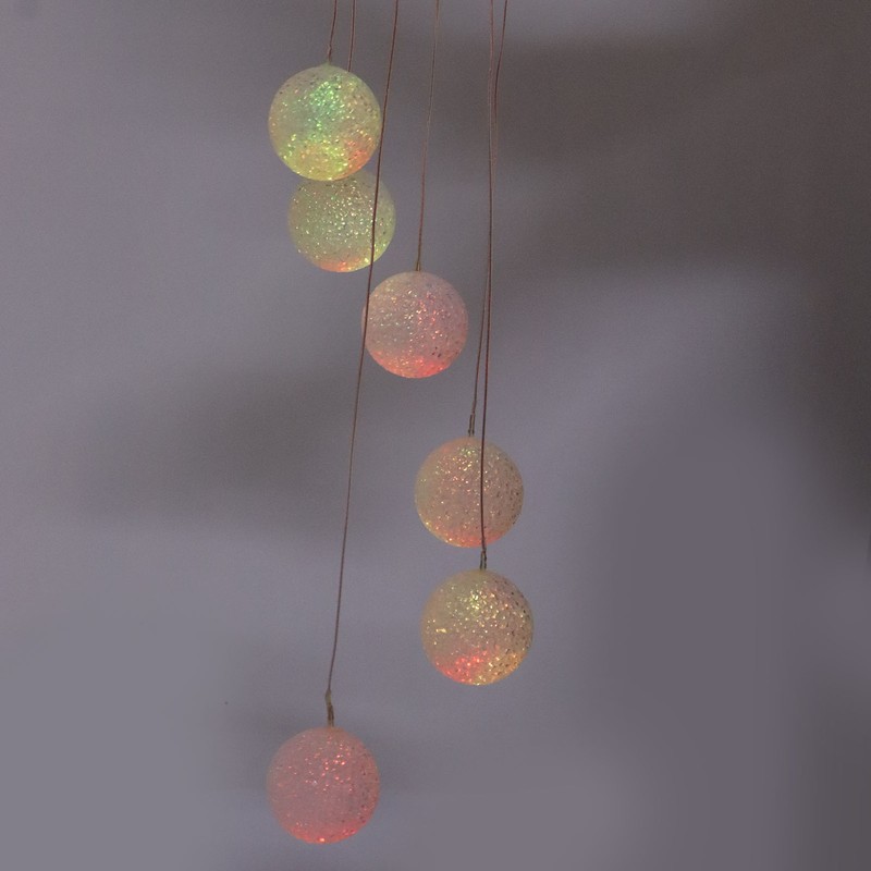 Solar Crystal Ball Wind Chimes Light 100LM IP45 Waterproof Decorative