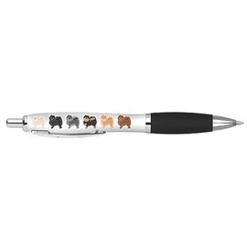 DV DESIGN 1 x Pomeranian Black Pen - Dogs Animals Pets Joke Stationary School Equipment Teacher Friend Girls Boys Christmas Birthday #80656