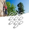 10Pcs Snap Hook Stainless Steel Safety Rope Spring Carabiner Hanging