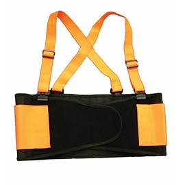 Cordova Back Support Belt with Attached Suspenders, Quick Adjust Elastic Outer Panels