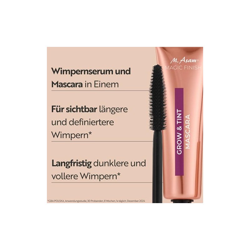 M. Asam Magic Finish Grow & Tint Mascara Deep Black