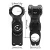 LUNJE 31.8x90mm Bicycle Angle Adjustable Handlebar Stem Riser Aluminium Alloy