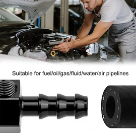 TNAIYH Car Fuel Pressure Take Off Adapter, 3/8" Barb with 1/8"NPT Gauge Port Hose Fuel Pressure Fitting Adapter, Aluminum Sensor Oil Line Connector, Auto Accessories for Fuel System