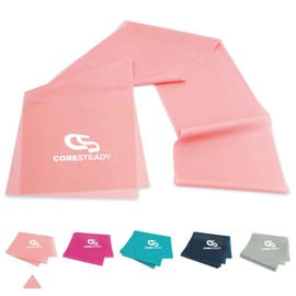 Coresteady Gymnastics Band for Men and Women - Fitness Band without Fast Back for Strength Training - Elastic Band Sport for Fitness, Pilates, Physio and Yoga - With Training Instructions (English