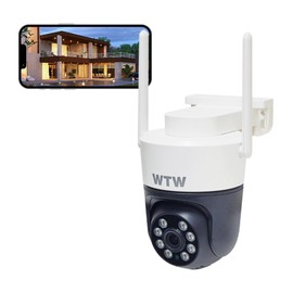 WTW Tsukamoto Wireless Goma-chan S2 Security Camera Surveillance Camera Wireless Pan Tilt 3 Megapixel Outdoor Indoor Automatic Tracking Security Light Infrared Night Shooting Two-Way Communication