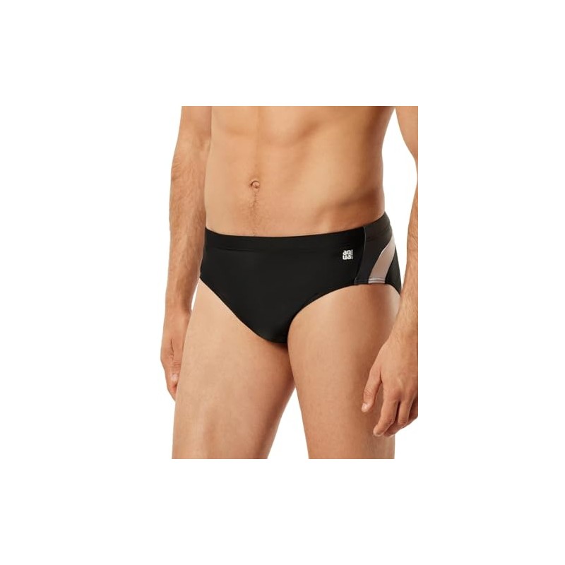 Schiesser Men's Briefs Swimming Trunks, black