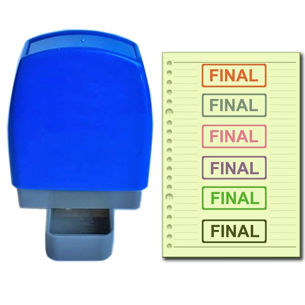 SSEELL Final Self Inking Rubber Flash Stamp Self-Inking Pre-Inked RE-inkable