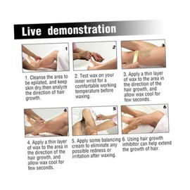 TOVINANNA 300g Soft Wax Bead for Painless Hair Removal No Strip Needed Milk Yellow Safe for Sensitive Skin