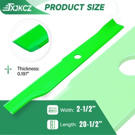 JXJKCZ 60" Mower Blades Fit for Exmark Lazer Z AS CT XP LC Pioneer Vantage Turf Tracer Staris Front Runner E S X Series Lawn Mower Replaces OEM 103-6383 103-6383-S (High Lift) 3 Pack
