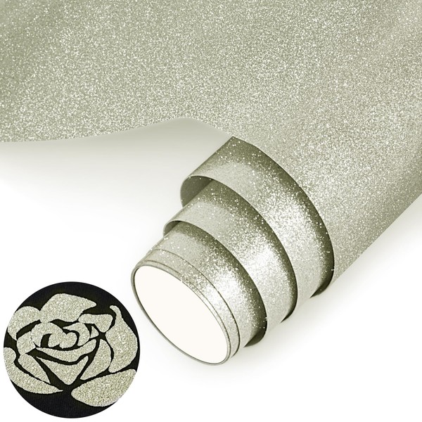 NANAPLUMS Plotter Film Textile, Glitter 3D Puff Vinyl - 30.5