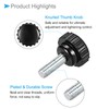 CoCud Knurling Clamp Knob M6 x 15mm Male Thread 20mm