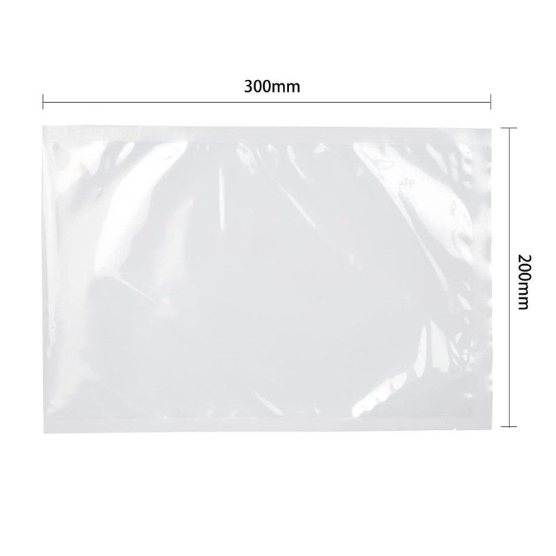100X Vogue Vacuum Flat Bags 200x 300mm Kitchen Food Packing